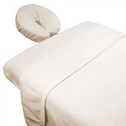 Microfiber 3 Piece Massage Table Sheet Set - Natural/Beige