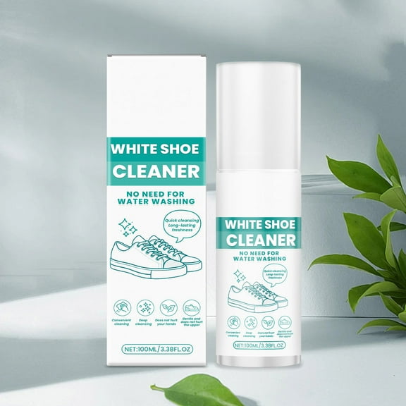 Taicans Shoe Cleaner,100ml Premium White Shoe Cleaner,Sneaker Cleaner Foam Removes Dirt & Stains for White Shoes,Leather,Knit,Boots,Canvas,Fabric,Tennis Shoes
