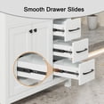 thumbnail image 2 of Eclife 36 Inch White Bathroom Vanity without Sink Top Base Only, 2 of 10