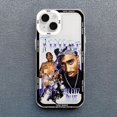 thumbnail image 3 of Funda de teléfono Tupac para Iphone, carcasa trasera suave a prueba de golpes para modelos 11, 12 Mini, 13, 15 Pro Max, SE2, 14, 7, 8 Plus, X, XS, XR, 3 of 5