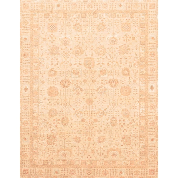 Ahgly Company Indoor Rectangle Abstract Sun Yellow Oriental Area Rugs, 4' x 6'