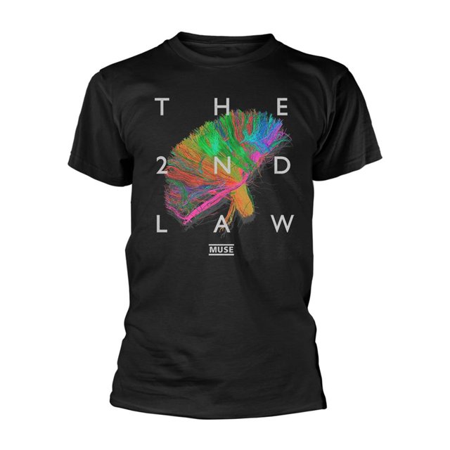 Muse - Camiseta The 2nd Law para Adultos Unisex (Negro)