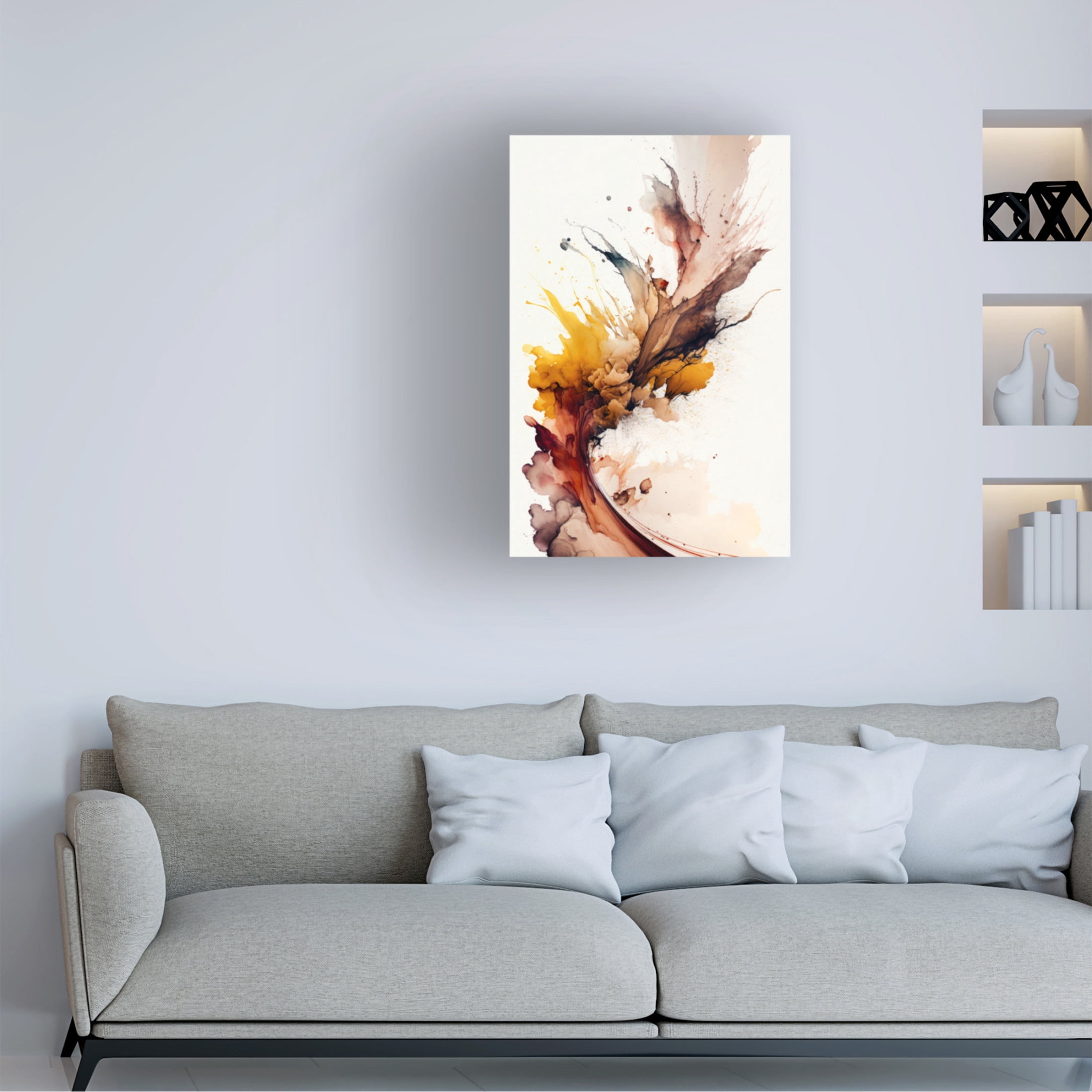 Trademark Fine Art Mauro Autumnal Abstract Canvas Wall Art