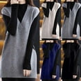 thumbnail image 2 of ShiShine Women's Winter Vest Sleeveless V-Neck Loose Casual All-Match Knitted Tunics Clothing Sweater, 2 of 8