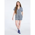 thumbnail image 2 of Joyspun Women's Dreamy Soft Collection Notch Collar Top and Shorts Pajama Set, 2-Piece, Sizes XS-3X, 2 of 5