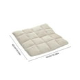 thumbnail image 2 of Square Floor Cushion Beige, 17x17 Inch Cotton Floor Pillow for Living Room Bedroom Seating, 2 of 5