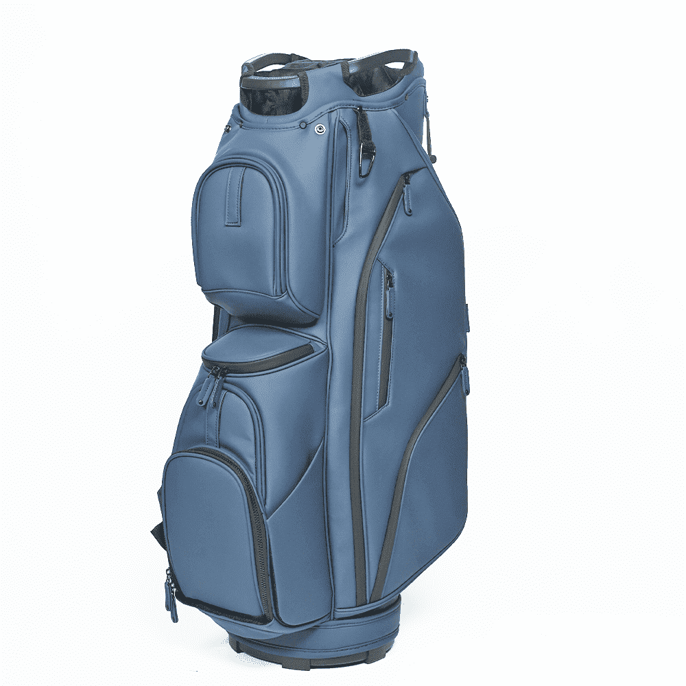 Aroli Golfish 14-Way Golf Cart Bag - Waterproof Synthetic Leather Golf Bag with Multiple Pockets, Durable Golf Club Bag for Men & Women, Available in Black, Blue, Gray