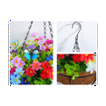 thumbnail image 6 of Artificial Hanging Flowers in Basket for Patio Lawn Garden Decor, for the Decoration of Outdoors and Indoors-Yellow, 6 of 6