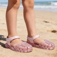thumbnail image 4 of Gyujnb Girls Glitter Jelly Sandals Soft Sole Casual Footwear, Adjustable Strap Closed Toe Water Shoes (Toddler, Little Girls),4.5-5 Years, 4 of 7