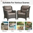 thumbnail image 5 of Opohoro 25 x 22 Gray Lounge Chair Outdoor Seating Cushions, Comfortable, Soft, Versatile, 10 Count, 5 of 9