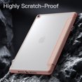 thumbnail image 3 of JETech Matte Case for iPad 9/8/7 (10.2-Inch, 2021/2020/2019 Model, 9th/8th/7th Generation) with Pencil Holder, Frosted Translucent Back Slim Stand Protective Tablet Cover (Rose Gold), 3 of 7
