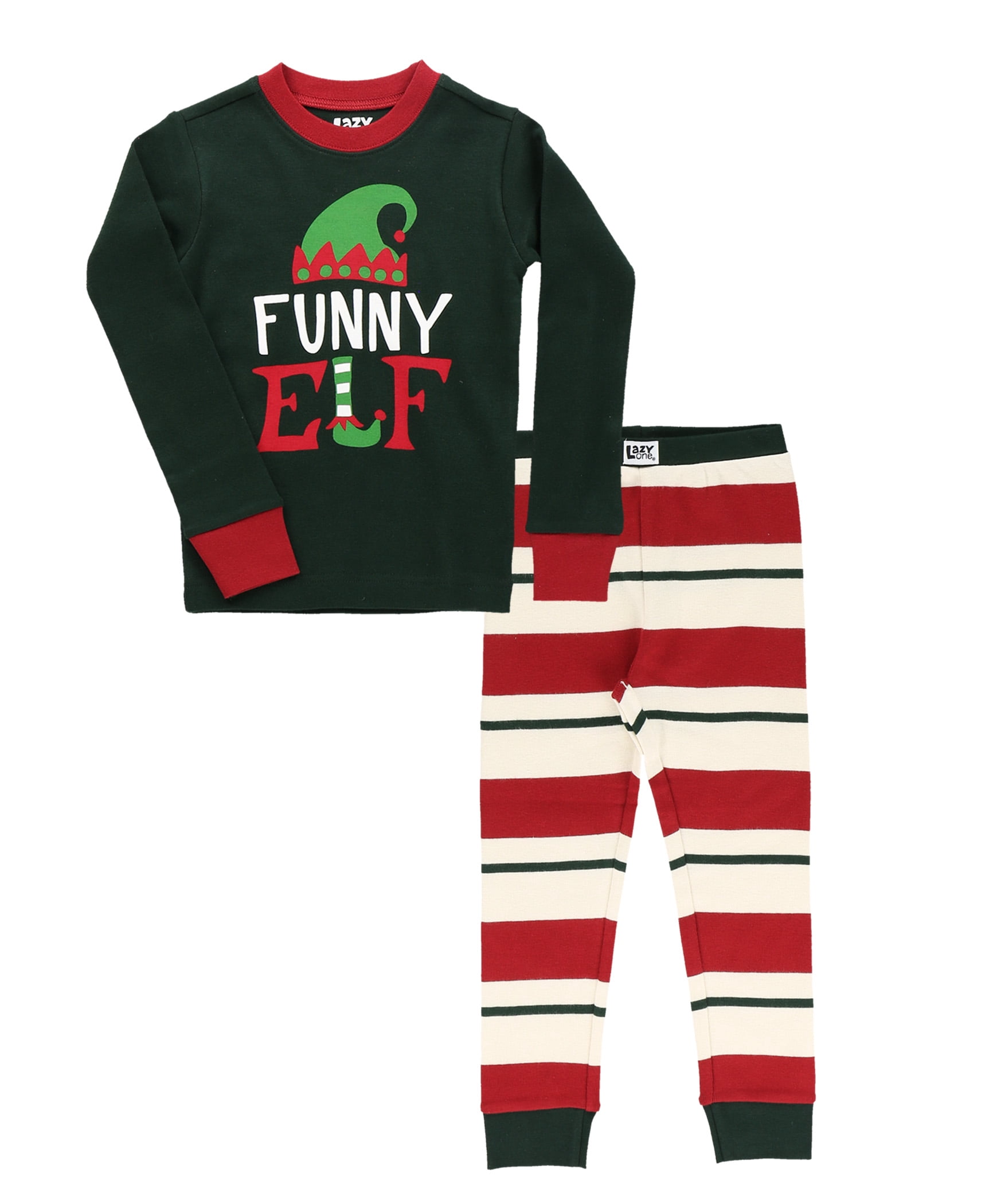 LazyOne Matching Family Pajamas, Elf Christmas Pajamas for Family, Festive Pj's for Adults, Kids, Babies, and Dogs
