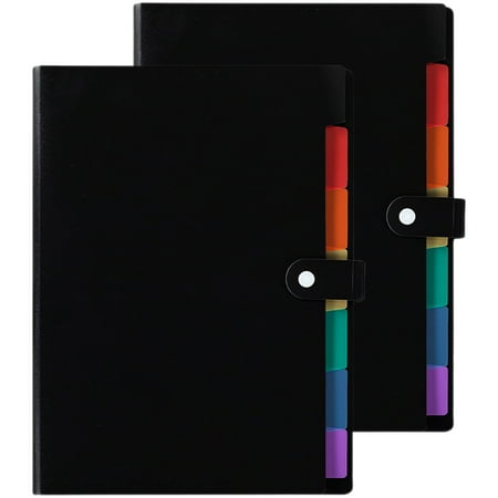 2 Pcs Test Paper Storage Bag Receipt Holder Files Folder Colored Folders Manila Multi-layer Document Organizer Office