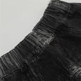 thumbnail image 6 of WMQPNNS Boys Jeans Kids Fashion Baggy Elastic Waist Straight Leg Denim Pants Casual Loose Streetwear with Pockets, Size 9-10 Years, lz1-Black, 6 of 8