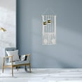 thumbnail image 4 of GARVALON Polyester Macrame Wall Hanging Tapestry Artwork Display 1Pack 29.5x15.7x0.6In, 4 of 8