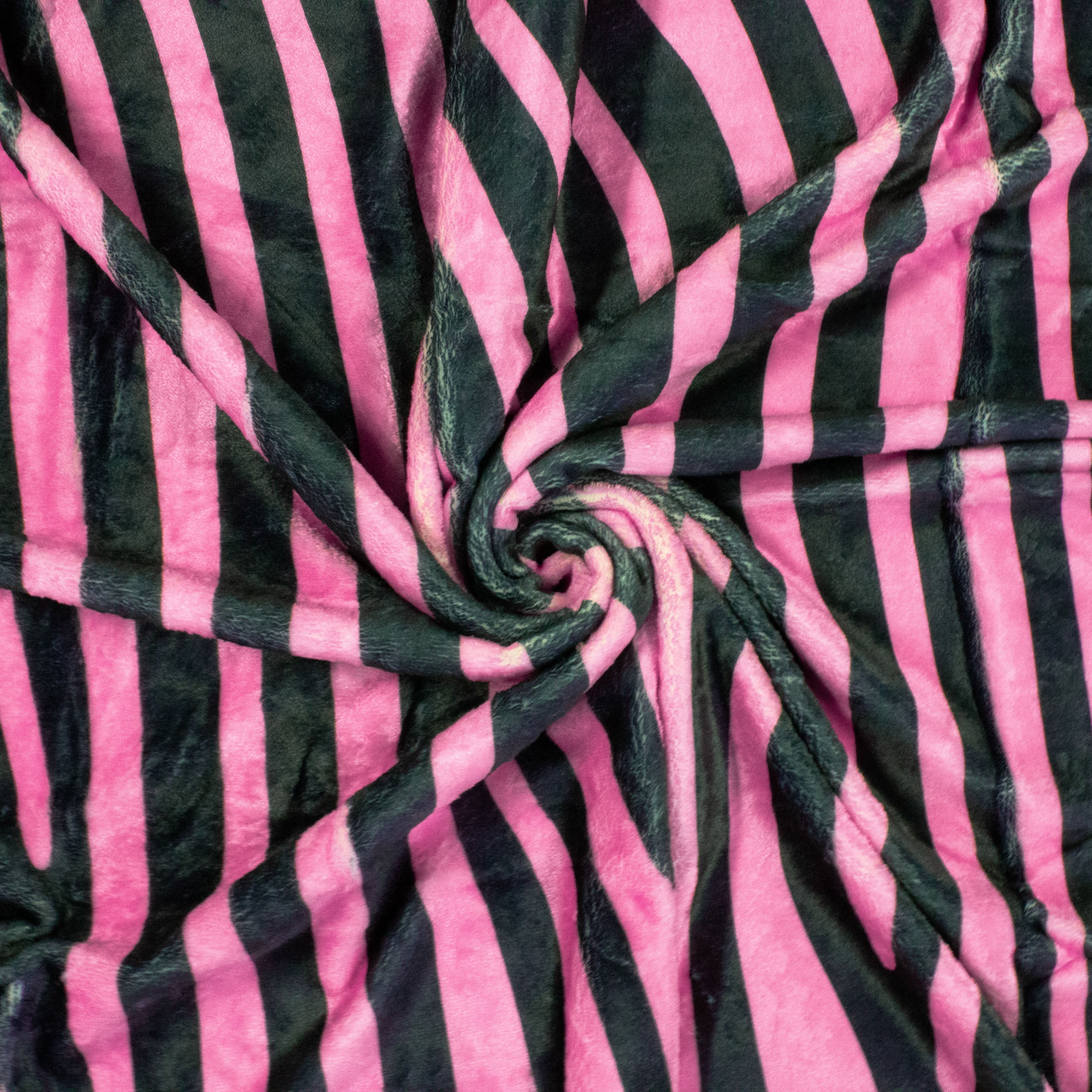Everything Comfy Zebra Print Decorative Throw Blanket, 42" X 60", Pink/Black