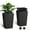 Brown, variant on Home Office 16 Inch Tall Planter Set of 2 Large Rattan Flower Pot with 2 Trays & a Water Level Monitor & Wheels Standing Planter Pots Outdoor and Indoor for Patio, Porch