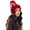 Red-Big wave point, variant on Women Winter Pompom Beanie Hat with Warm Fleece Lined, Thick Slouchy Knit Skull Ski Cap-Red