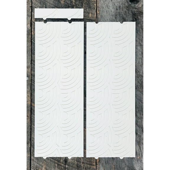 Longarm Quilting Groovy Pattern Boards Set of 2 Small Baptist Fans Design