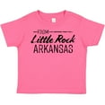 thumbnail image 3 of Inktastic From Little Rock Arkansas in Black Distressed Text Boys or Girls Toddler T-Shirt, 3 of 5