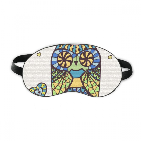 Decorative Love Owl Sleep Eye Shield Soft Night Blindfold Shade Cover