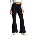 thumbnail image 5 of BXJX Girls Leggings 2 Pieces 10-12, Sports Elastic Waist Stretchy Slim Base Layer Flare Pants, 5 of 8