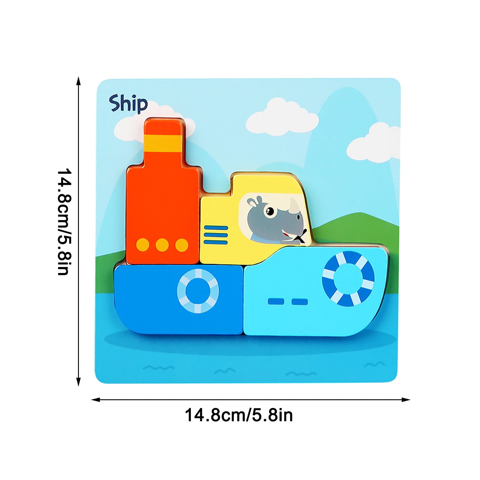 Black-Friday Deals 2021 Toys Deals Wooden Puzzles For Toddlers Animal Shape Montessori Toy Puzzles Gifts Thanksgiving Christmas Gifts for Kids