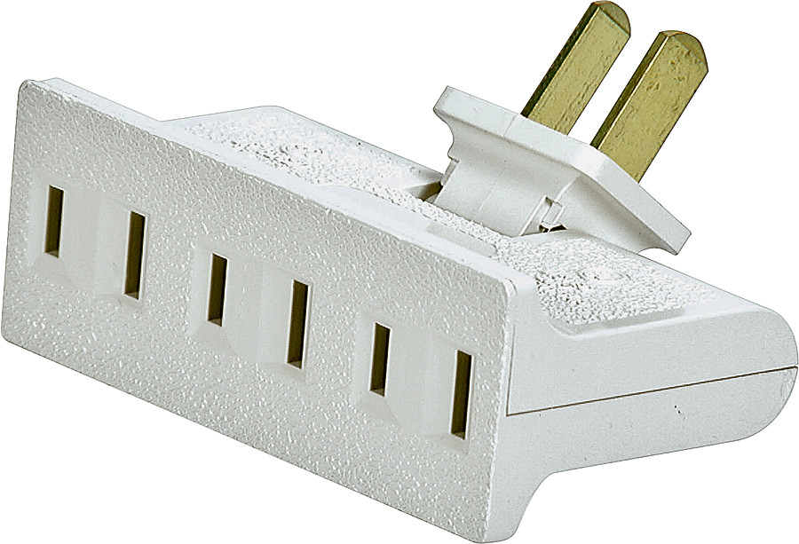 New Eaton Wiring Devices BP1792WSP NonGrounding Swivel Outlet Adapter