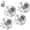 Silver, variant on FVKRNYZ 4 Pcs Suction Cup Hooks for Shower, 15 Lbs Heavy Duty Vacuum Wreath Hanger for Glass Door and Tile
