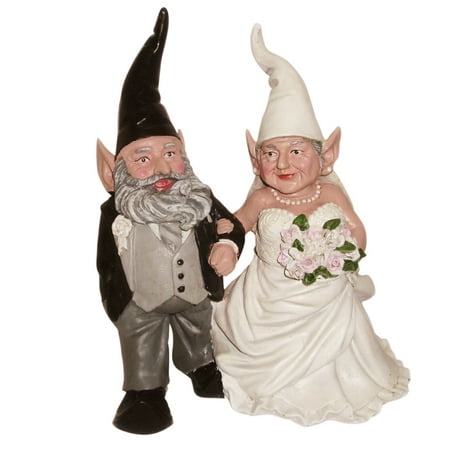 Homestyles Bride Groom Wedding Gnome Married Couple Home