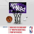 thumbnail image 2 of Franklin Sports NBA Sacramento Kings Over the Door Basketball Hoop - Kids Indoor Basketball Hoop with Mini Basketball - NBA Fan Shop Mini Hoop for Bedroom + Office - Over the Door Mini Hoop Set, 2 of 13