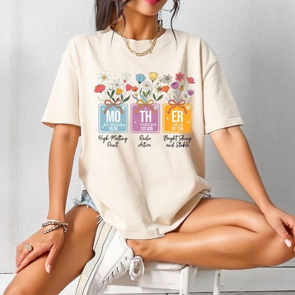 Floral Mother T-shirt, Mother's Day Shirt, Mother Elements Sweatshirt, Mothers Day Gift, Inspirational Mama Crewneck, Mo Th Er Elements Tee