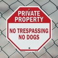 thumbnail image 5 of Private Property No Trespassing No Dogs 6 inch X 6 inch Octagon Plastic Sign Weather Resistant, UV Protected for Workplace, Private Property, and Construction Site, Made in the USA, 5 of 7