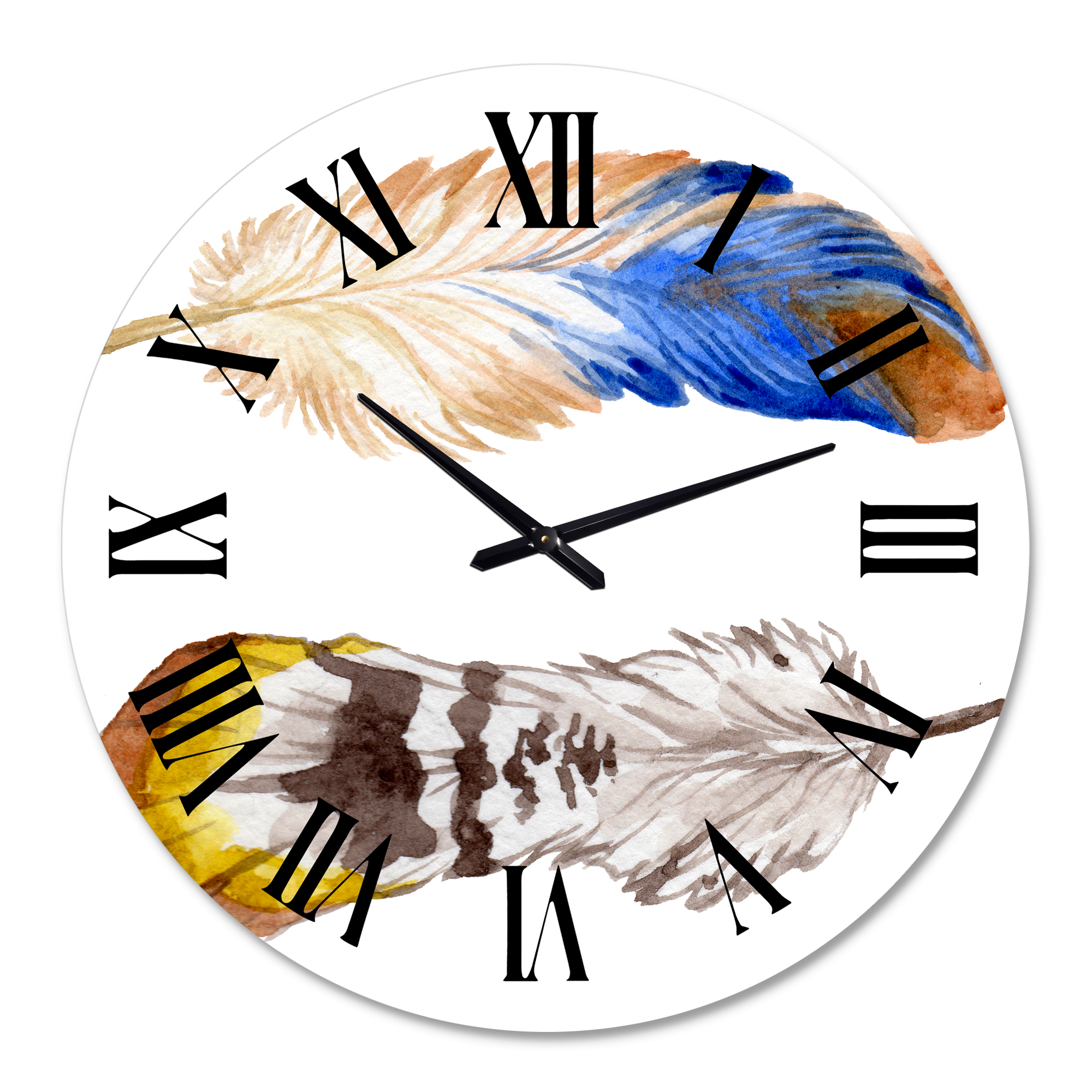 Designart 1 in Quartz Bohemian Wall Clock