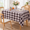 Black-60" x 84" (Rectangular), variant on Plaid Fall Tablecloth Thanksgiving Rectangle 55x80 Orange Black