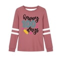 thumbnail image 3 of Kids Girls Casual Long Sleeve Tee with Cute Floral Print Comfortable Crewneck Tops for Fall, 3 of 3
