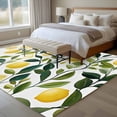 thumbnail image 4 of Pastoral Lemon Area Rugs 5x7 ft Yellow Fruit Leaves Harvest Watercolor Washable Rug Non Slip Indoor Carpet Absorbent Floor Mat for Living Room Bedroom Dining Room, 4 of 9