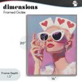 thumbnail image 4 of Stupell Industries Contemporary Queen of Hearts Retro Glam Gray Framed Giclee Art, 16 x 20, by The Prints Vibe, 4 of 8