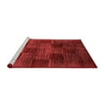 thumbnail image 2 of Ahgly Company Machine Washable Indoor Round Abstract Red Modern Area Rugs, 5' Round, 2 of 4