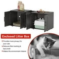 thumbnail image 3 of Yeshouse Double Cage Cat Litter Box Enclosure, Hidden Wooden Furniture for 2 Cats, 3 of 7