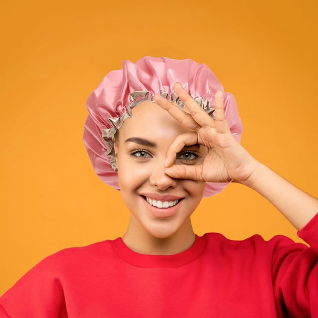 Homoyoyo 3Ud Gorras De Ducha Reutilizables Impermeables Con Doble Para Mujer Color Surtido