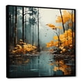 thumbnail image 2 of Designart "Solitude In The Autumn Forest I" Forest Floater Framed Canvas Art Print, 2 of 5