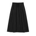 thumbnail image 5 of Fantaslook Womens Midi Skirts Elastic High Waist Skirt Flowy Trendy Skirts with Pockets, 5 of 9