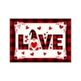 thumbnail image 2 of TUWABEII Regalos de San Valentín Nuevo mantel individual de lino estampado para San Valentín Love Western Restaurant Aislamiento térmico y antiincrustaciones Regalos para mujeres, 2 of 6