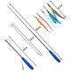 thumbnail image 2 of Juguete de plumas para gatos, caña de pescar retráctil interactiva, juguete para gatos con 1 varita mágica + 5 gusanos de repuesto para gatos y gatitos, 2 of 5