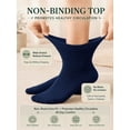 thumbnail image 2 of Comfello Circulatory Diabetic Ankle Socks for Men & Women – 6-Pack – Non-Binding, Extra Wide Moisture Wicking Cotton Socks, 2 of 7