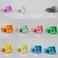 thumbnail image 3 of YESTUNE 100pcs Mixded Color PBT Shine Through Keyset 1U DSA Profile Keycap Set for Cherry MX Switches Mechanical Keyboard, 3 of 16