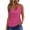 Hot Pink, variant on Womens Tank Tops Plus Size Classic Plain Color Summer Tank Tops for Women Spaghetti Strap Slim Fitted Square Neck Sleeveless Shirts Camisole Ruched Tee Shirts Basic Outfits Clothes