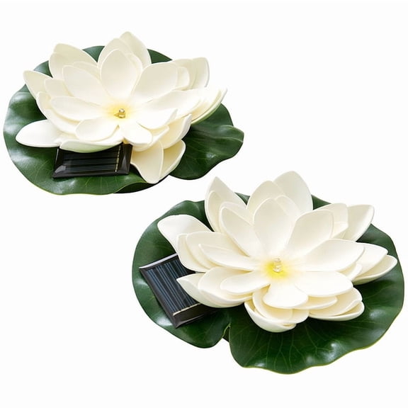 Solar Floating LED Flower Lights - Set of 2