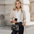 thumbnail image 2 of Pzuqiu Zebra Print Leather Crossbody Bag with Chain Strap Versatile Quilted Leather Crossbody Bags for Women Craftsmanship Functional Vintage for Teen Girls-Women, 2 of 7
